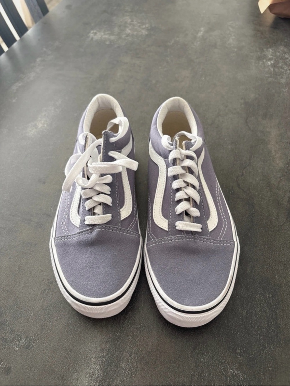 Vans Classic Old Skool Sneakers in Lavender and White